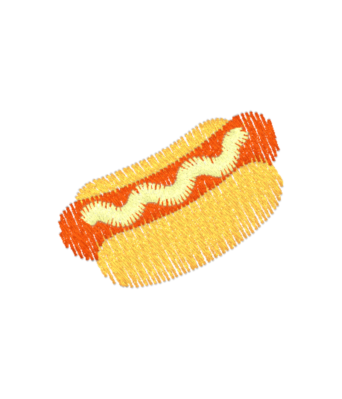 Koszulka z haftem hot doga  – koszulka z ilustracją hot dog, artystyczny design