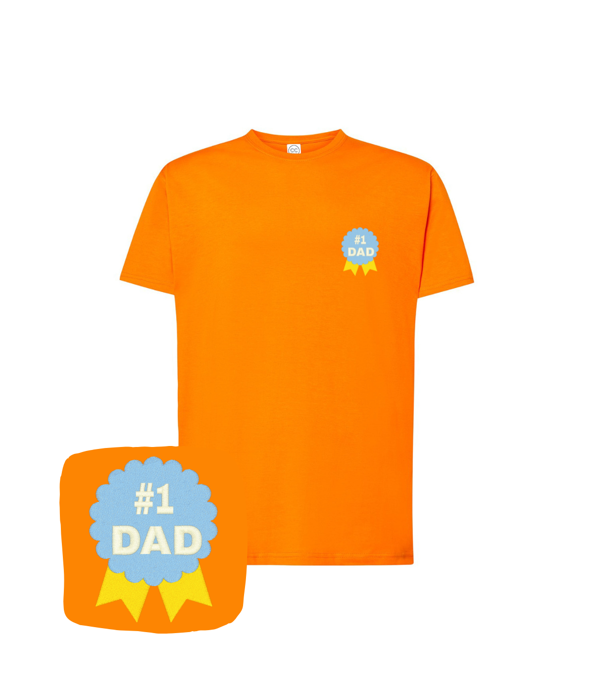 Koszulka z haftem #1 Dad – koszulka dla taty, prezent dla niego
