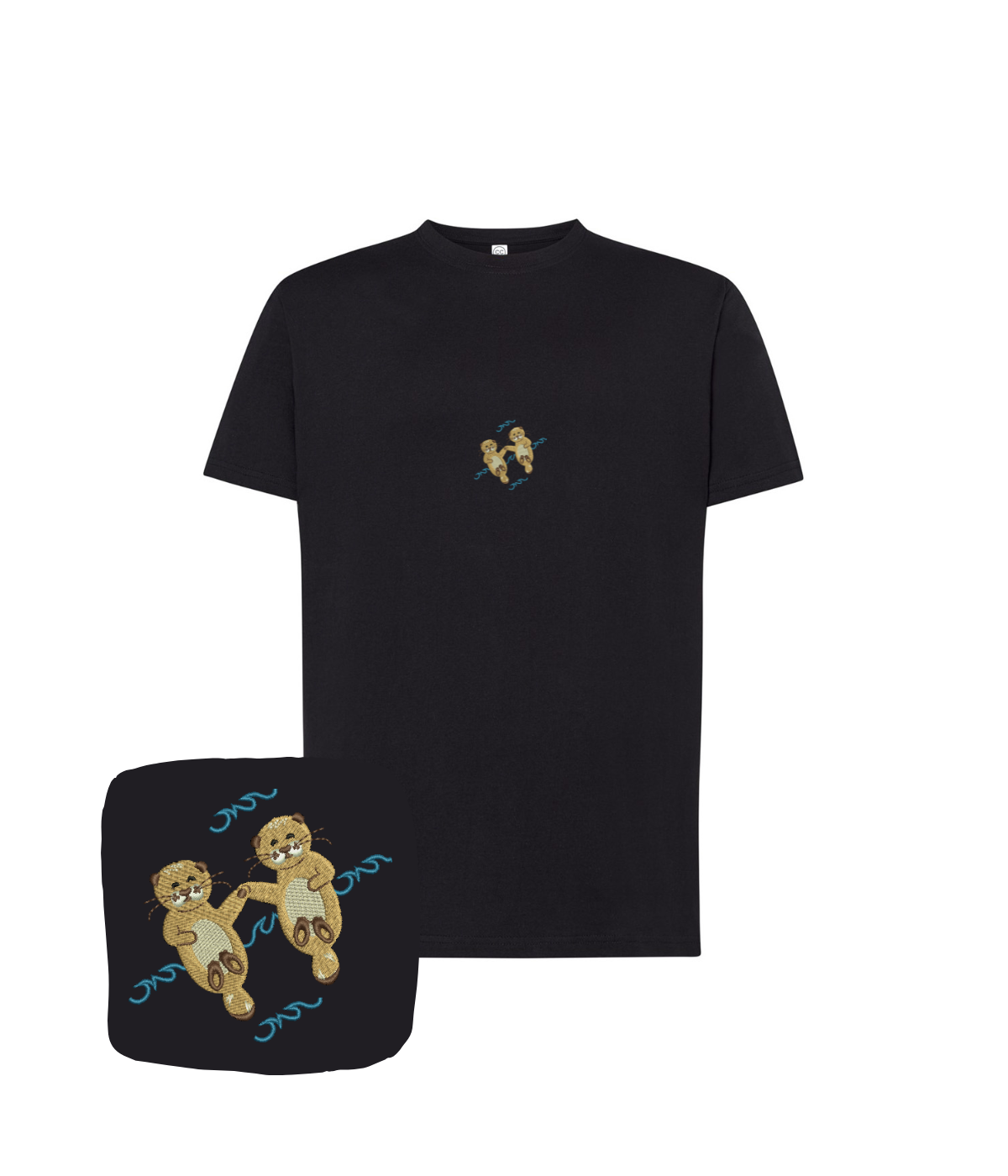 CustomClothes.pl embroidered dog T-shirt featuring a detailed dog design on the front, made from soft fabric for comfort.