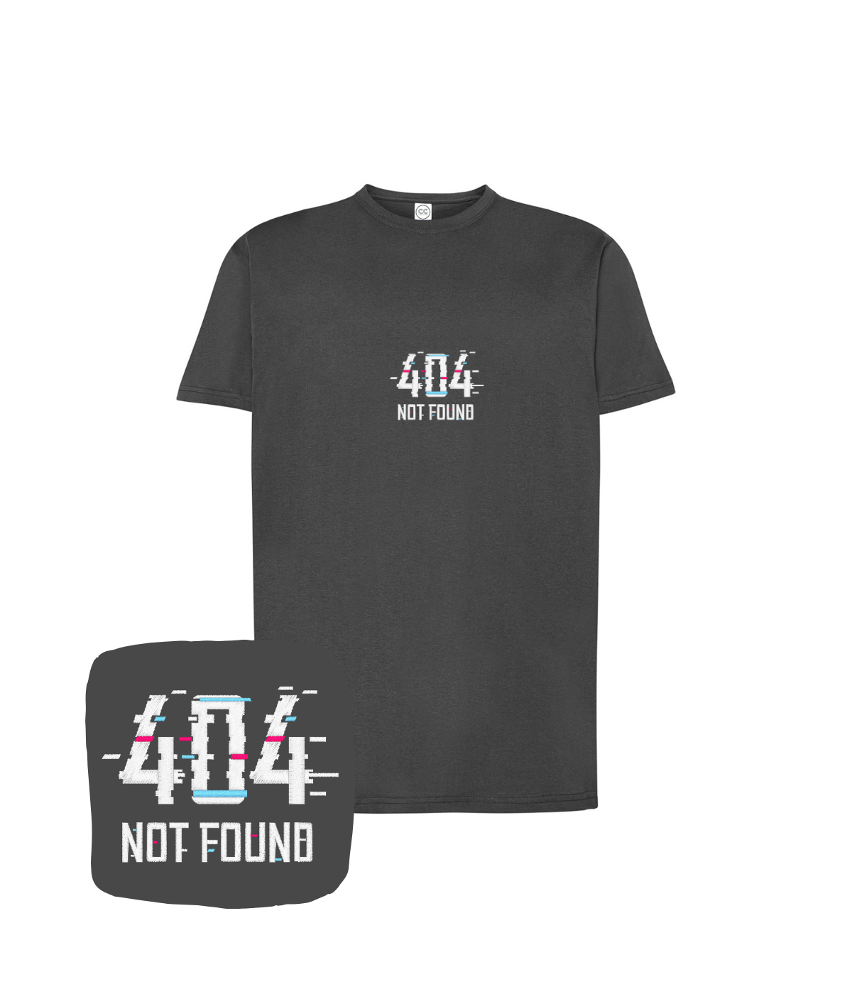 Koszulka z haftem 404 NOT FOUND  – koszulka 404 męska, męski fason