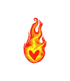 haft logo płomień