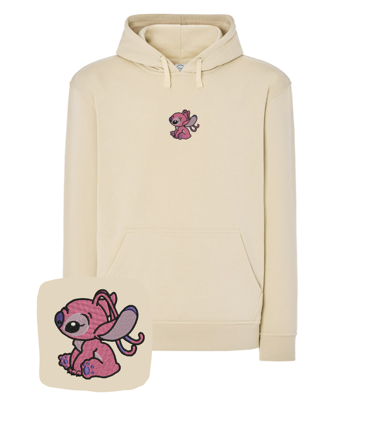 Matching blue blouses with embroidered angel design, casual and stylish, by CustomClothes.pl for couples.