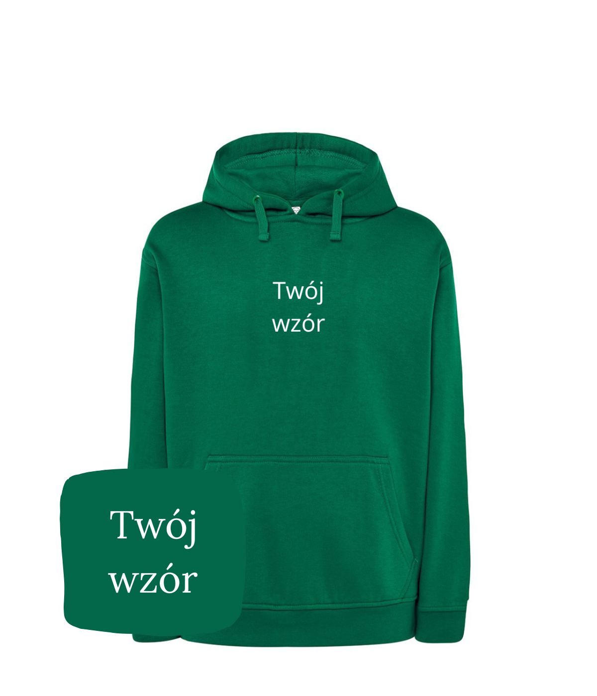 Personalized hoodie with custom embroidered design from your photo, made by CustomClothes.pl.