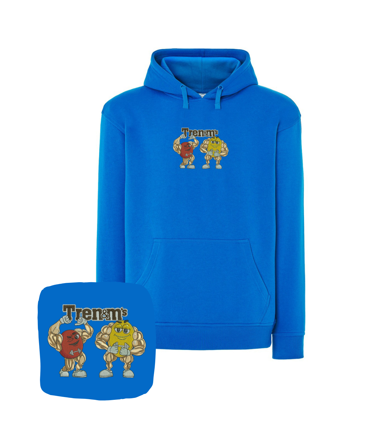 CustomClothes.pl hoodie with humorous embroidery, soft fabric, and adjustable hood, perfect as a fun birthday gift.