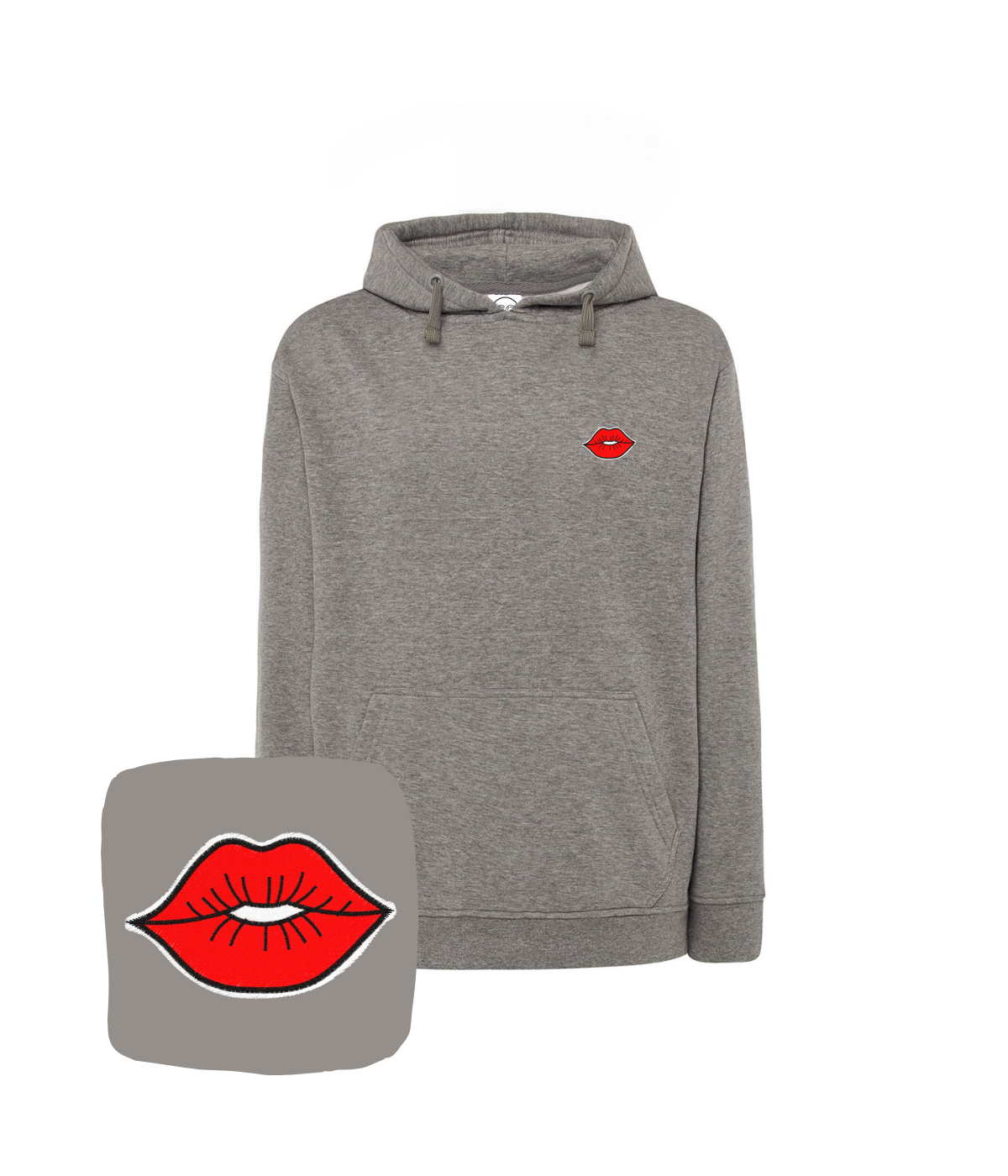 szara bluza z personalizowanym haftem od 1 sztuki