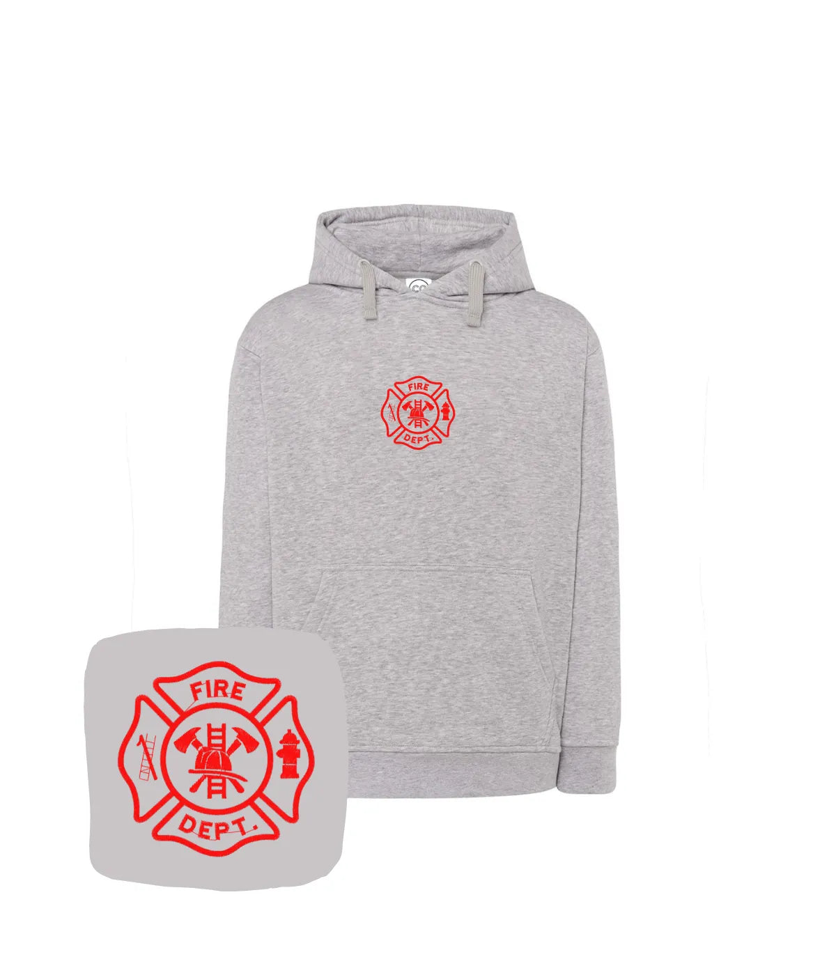 Beżowa bluza strażacka z haftem Fire Dept - świetny prezent dla strażaka.