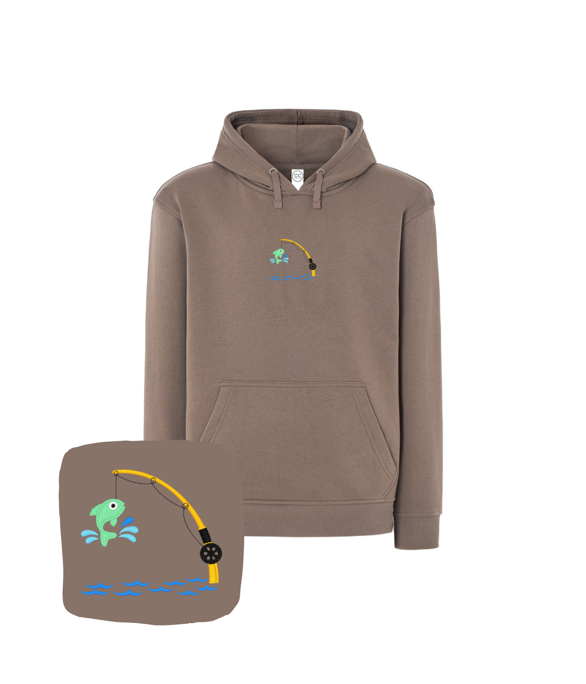 brązowa bluza z haftem od 1 sztuki