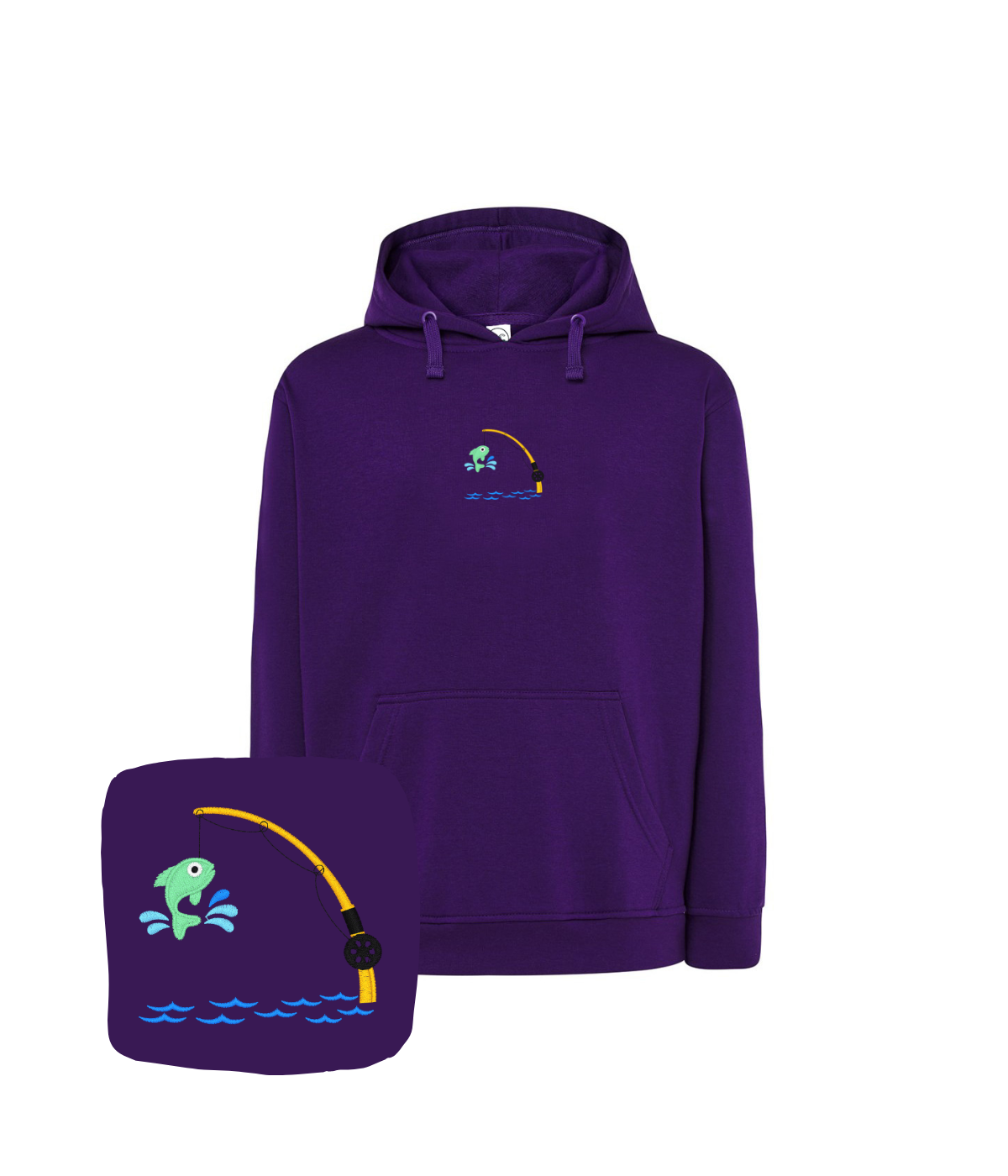 bluza z nadrukiem wędkarskim