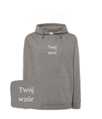 Personalized hoodie with custom embroidery from your photo, featuring a unique design on a comfortable bluza personalizowana.