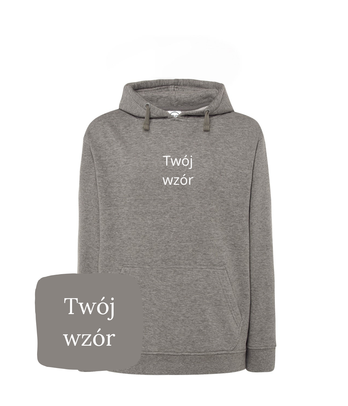 Personalized hoodie with custom embroidery from your photo, featuring a unique design on a comfortable bluza personalizowana.