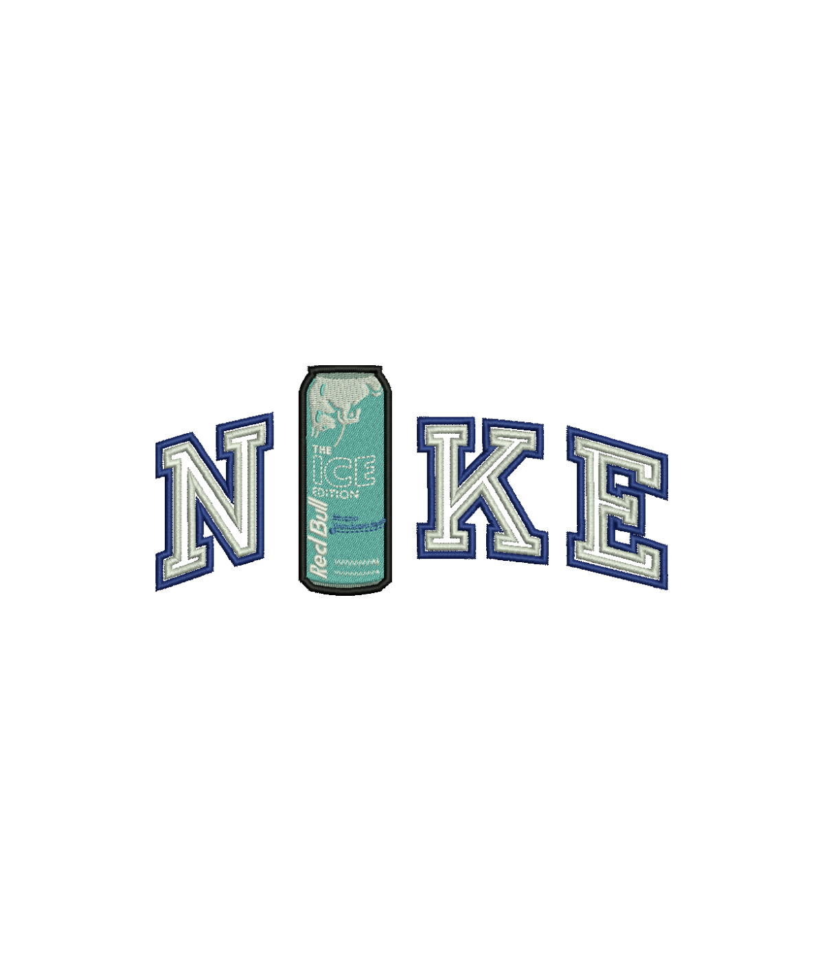 Red Bull Ice hoodie with embroidered Red Bull logo and text, displaying a stylish casual sweatshirt from CustomClothes.pl