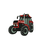 CustomClothes.pl hoodie with tractor embroidery, casual hoodie for farmers and motor enthusiasts, detailed tractor design on front.